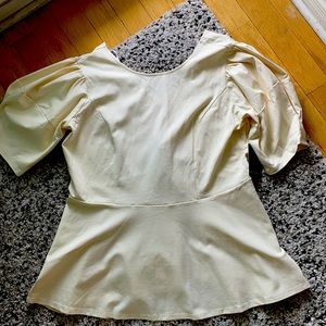 NWT Eloquii Peplum Blouse